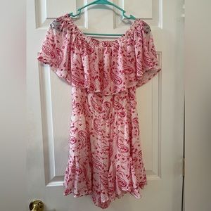Sugar + Lips small romper pink paisley NWT